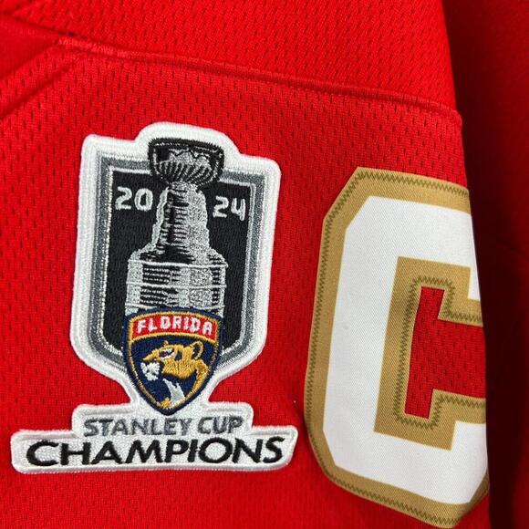 NHL 2024/25 Florida Panthers Barkov #16 Stanley Cup Fanatics Jersey XL NWT - Picture 11 of 12